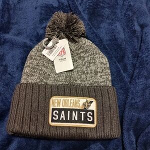 NFL New Orleans Saints Charcoal Knit Beanie
